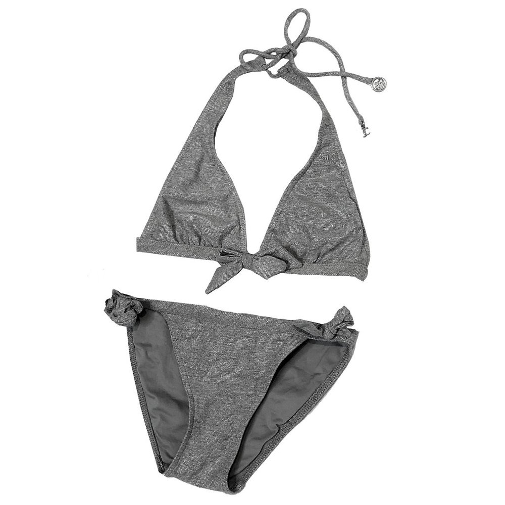 juicy couture beach royalty grey bikini